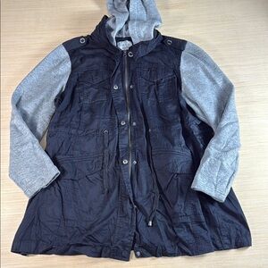 Torrid Black and‎ Gray Utility Jacket